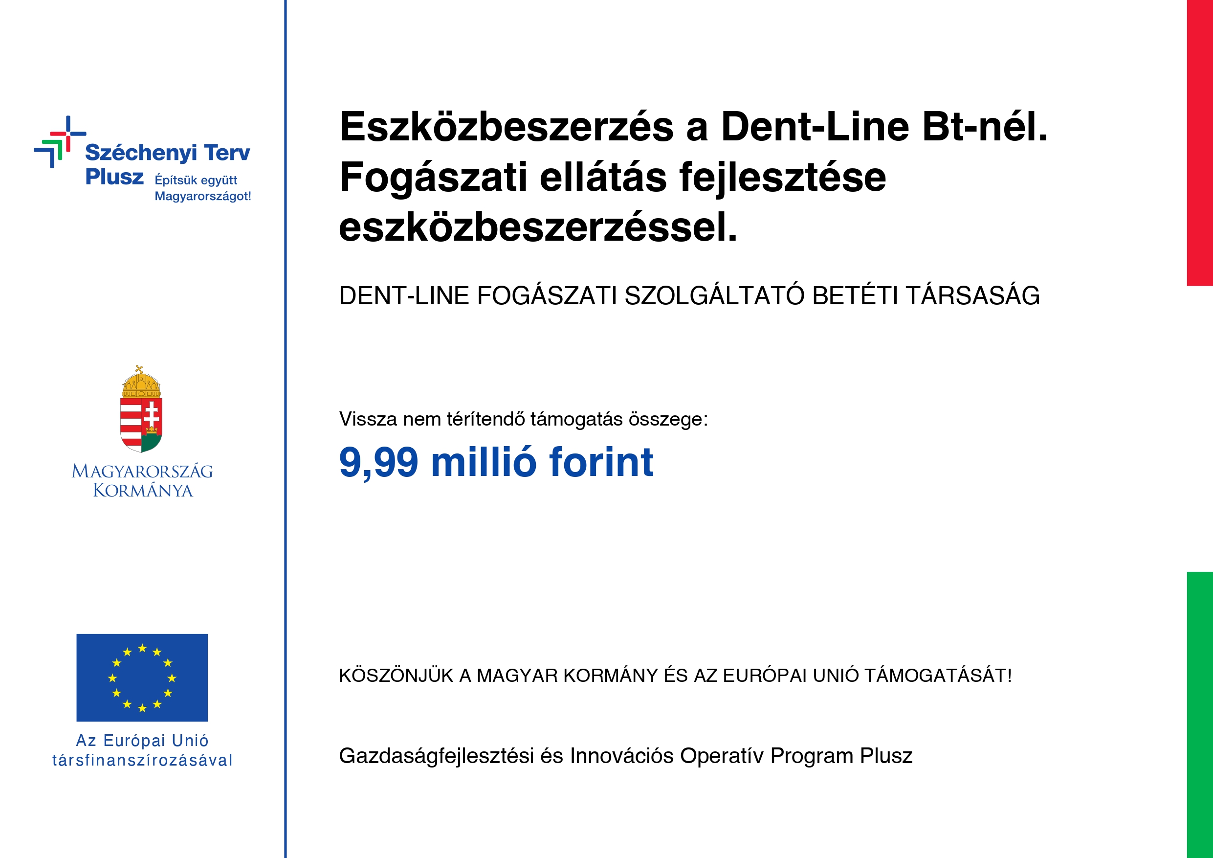 Széchenyi Terv plusz